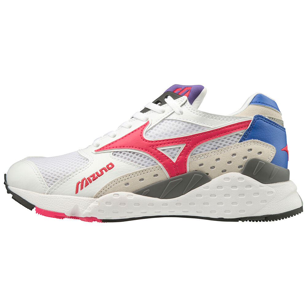 Tênis Mizuno Mondo Control - Homem - Branco/Rosa/Azuis - FTAJW0368